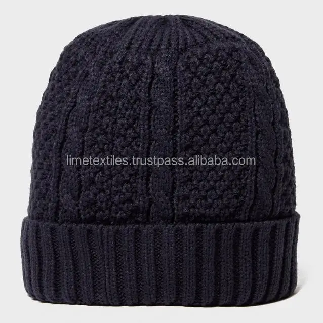 New design winter hats beanies silk lined beanie hat with satin lining / Custom caps with label and silk lining beanies