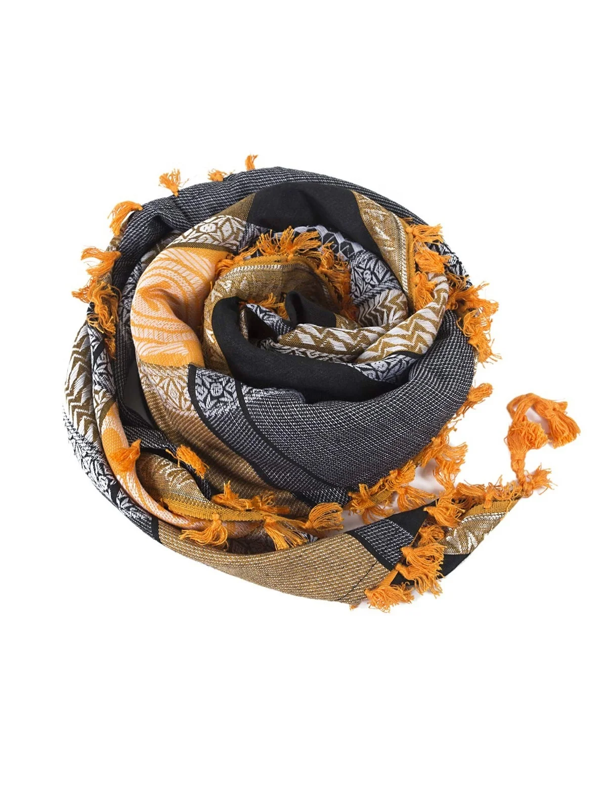 Cotton Shemagh Desert Wrap Keffiyeh Head Neck Arab Scarf For Men