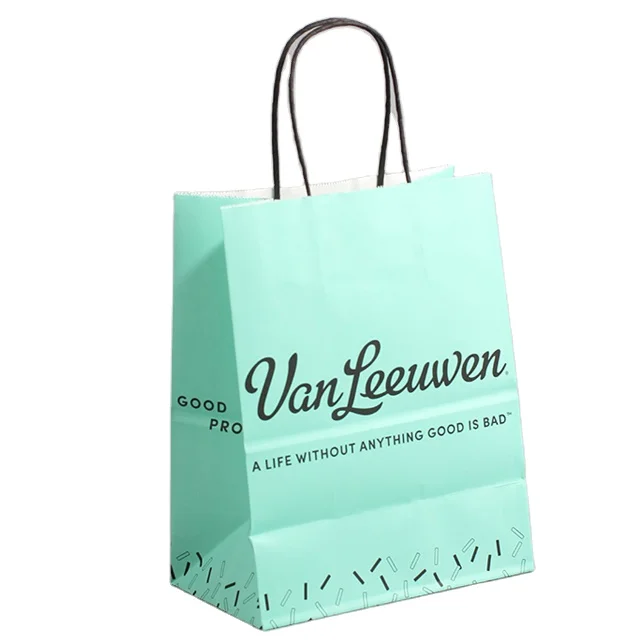 Custom Kraft Paper Bags Making Machine With Your Own Logo Gift Cosmetic Food Packing Packaging Shopping Envelope White Brown Bag