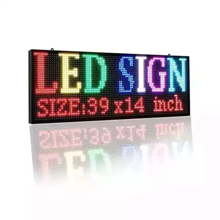 P10 RGB Полноцветный наружный прокручивающийся дисплей высокой яркости светодиодный рекламный знак программируемый экран