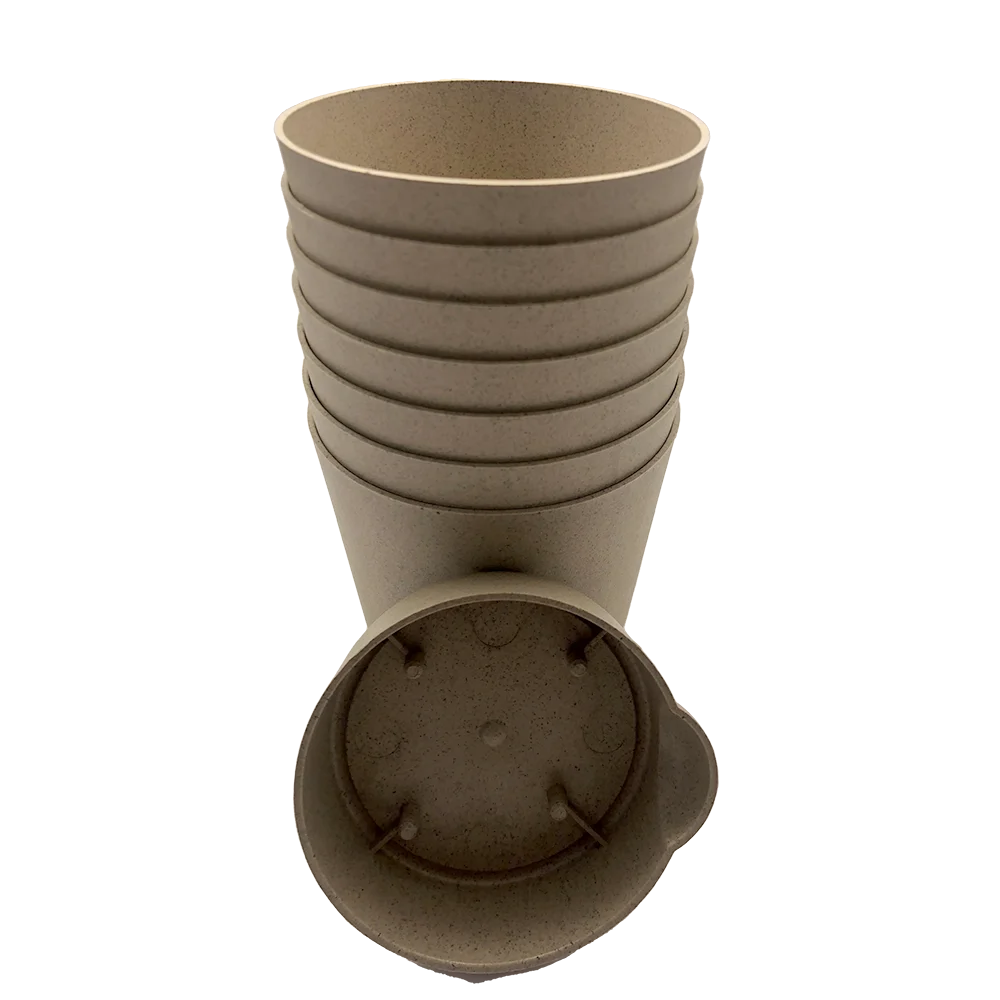 Easy DIY Home Plant Pots Rice Husk Flowerpot Desktop Succulent Flower Pot for Garden Useful