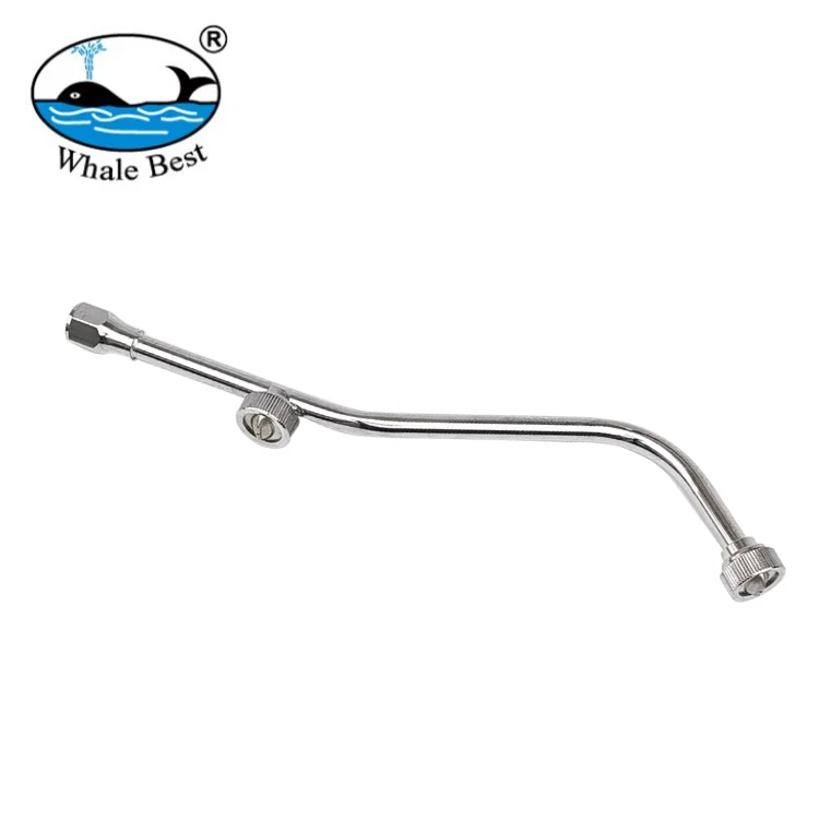 Garden irrigation sprayer gun 2-hole S shape spray rod