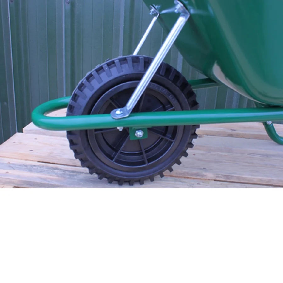 Easiload Green Wheelbarrow - 85 Ltr / 150kg Wheel Barrow - 100L Poly Tray 37 gal