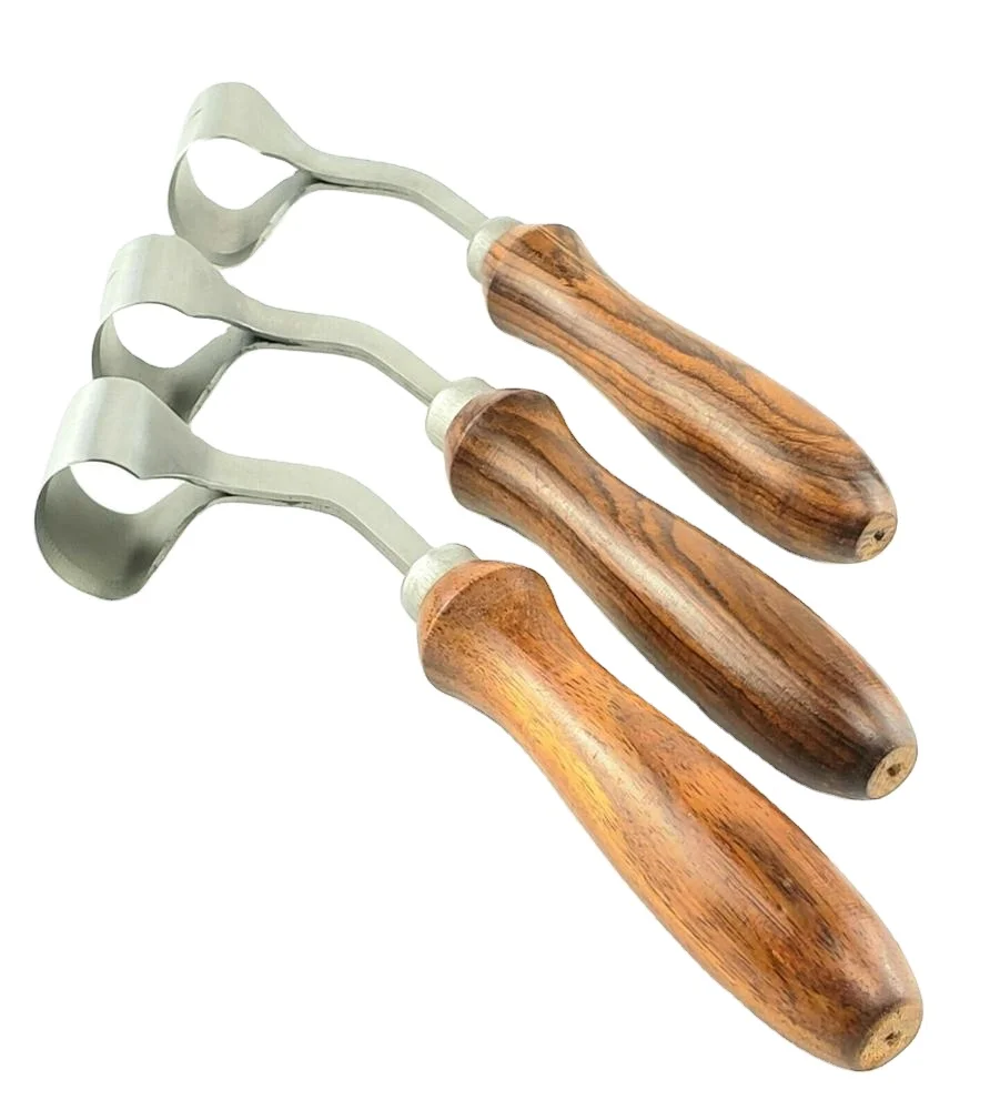 Direct Pakistan Factory Quality Horse Farrier Tool Sharp Edge Steel Blade Wooden Handle Swiss Hoof Knife For Animals