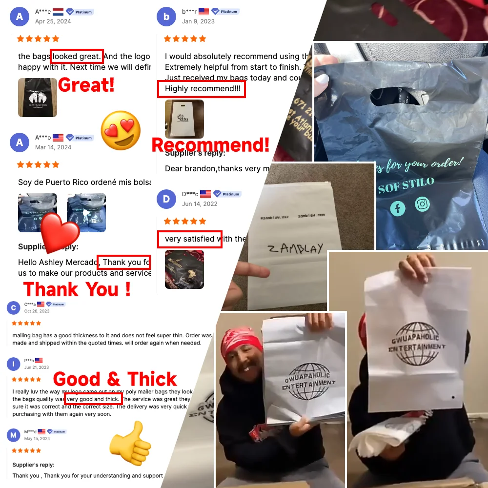 Wholesale Die Cut Eco-Friendly Custom Design Shopping Printing Plastic Bags With Logo