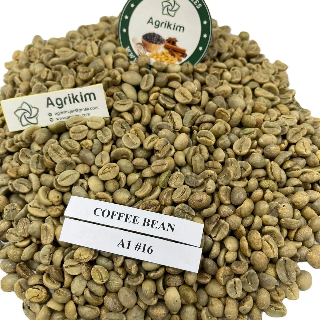 [Горячая цена] Arabica A1/A2/A3 экран 18/16/13 арабика кофе зеленые кофейные зерна вьетнамский экспорт + 84326339355