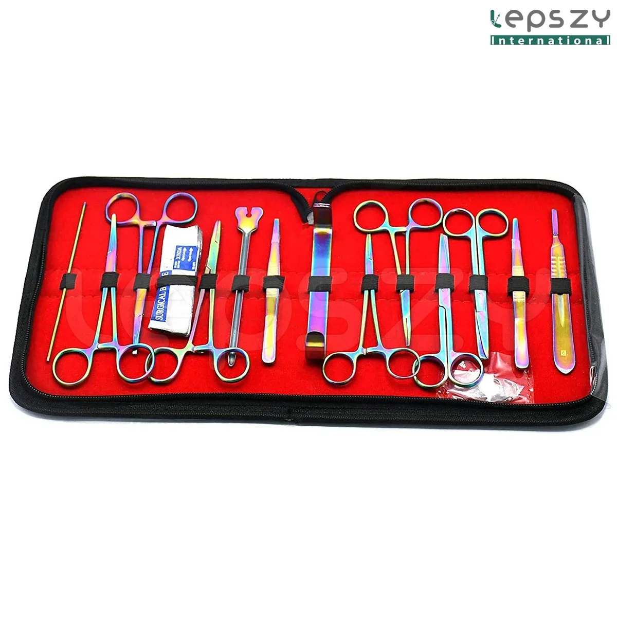 Advanced 23-Piece Multicolor Lab Dissection Kit for Anatomy Biology Students Manual Power Source Stainless & Steel Material