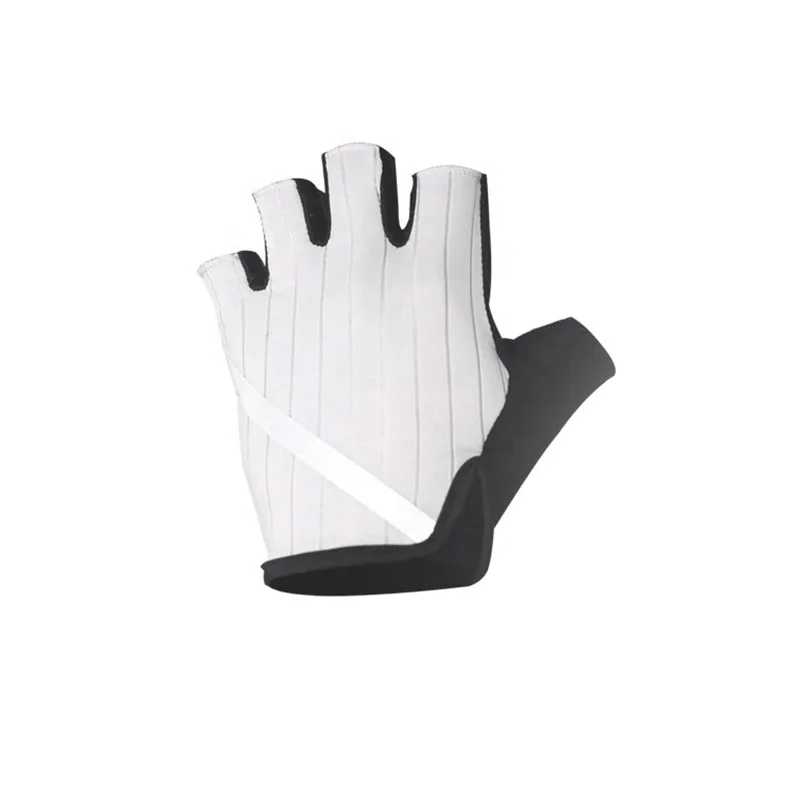 Half Finger high quality fine manufacture wrist support strong grip Stripe Fabric Breathable Riding Gloves Cycling