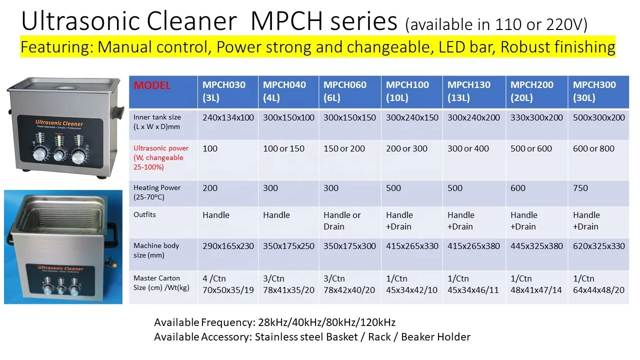 Power Adjustable LED display Manual control Heated SUS304 stainless steel tank robust quality desktop 6 liter Ultrasonic Cleaner