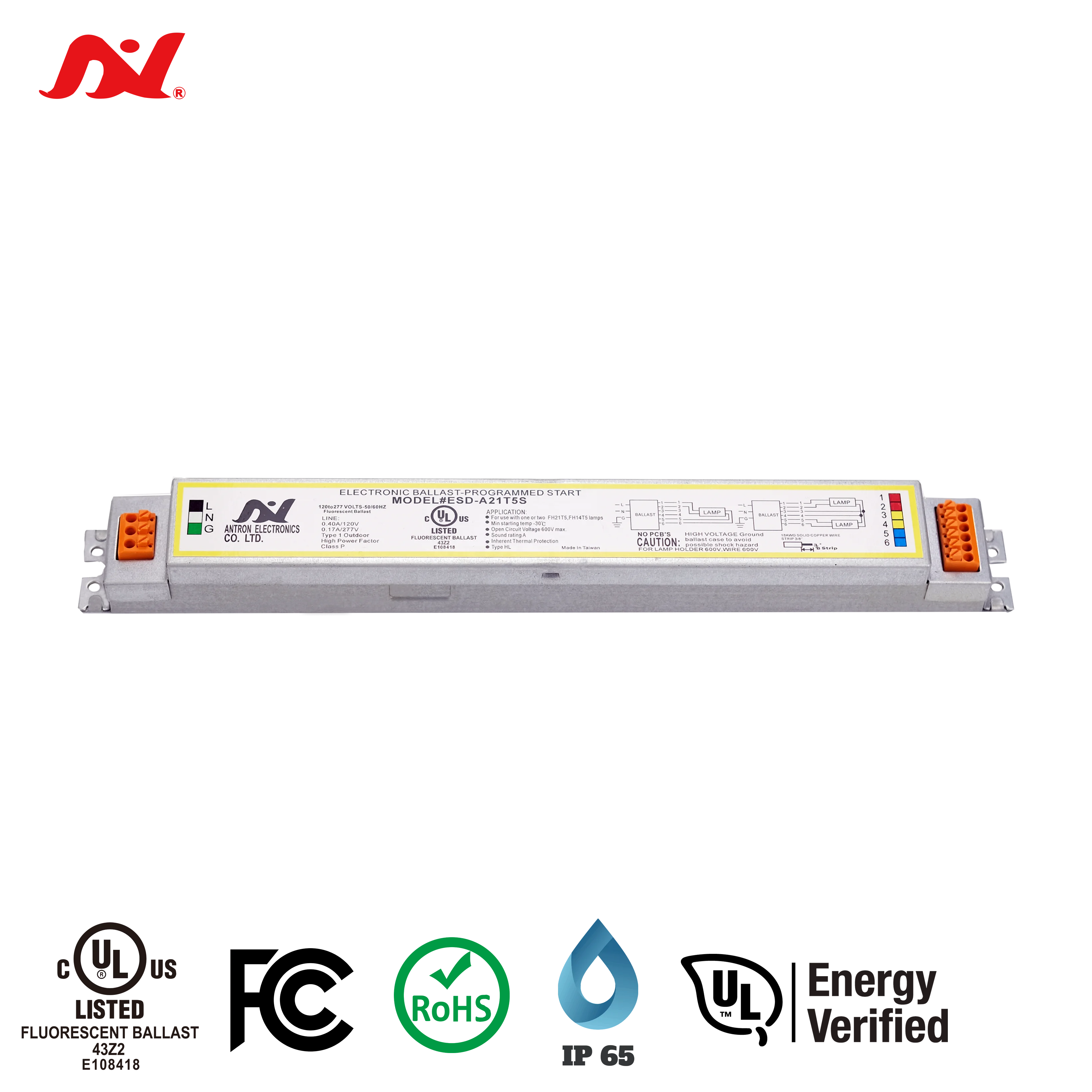  Лучший балласт UL 2x35 Вт T5 проверенный энергией