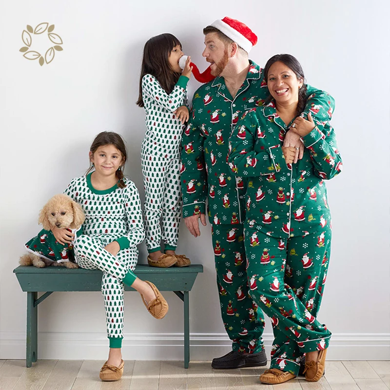 MOMMY AND ME SET bamboo christmas pjs custom matching christmas pajamas for family Holidays Matching Family Pajamas set