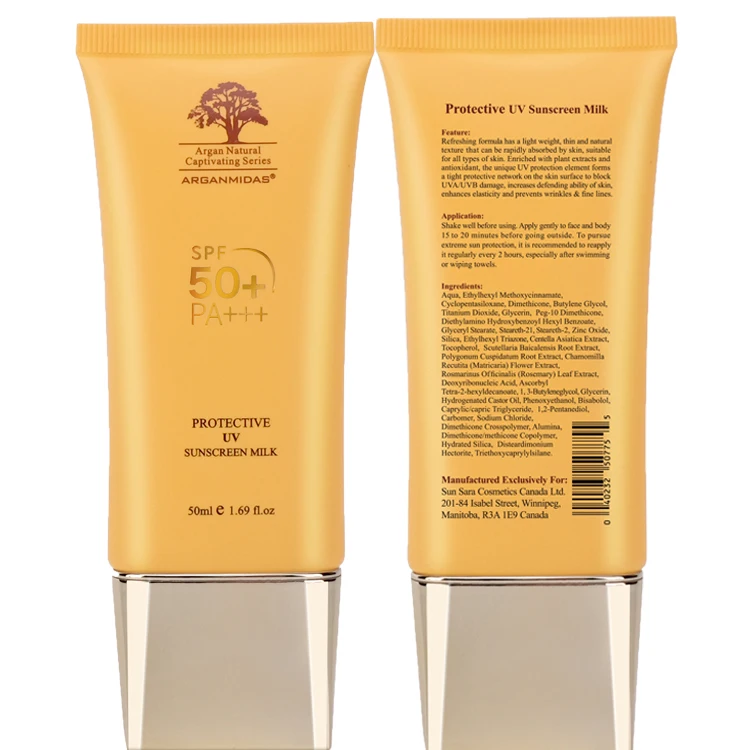 based water mineral organic spf 50 protect protection sun block cream