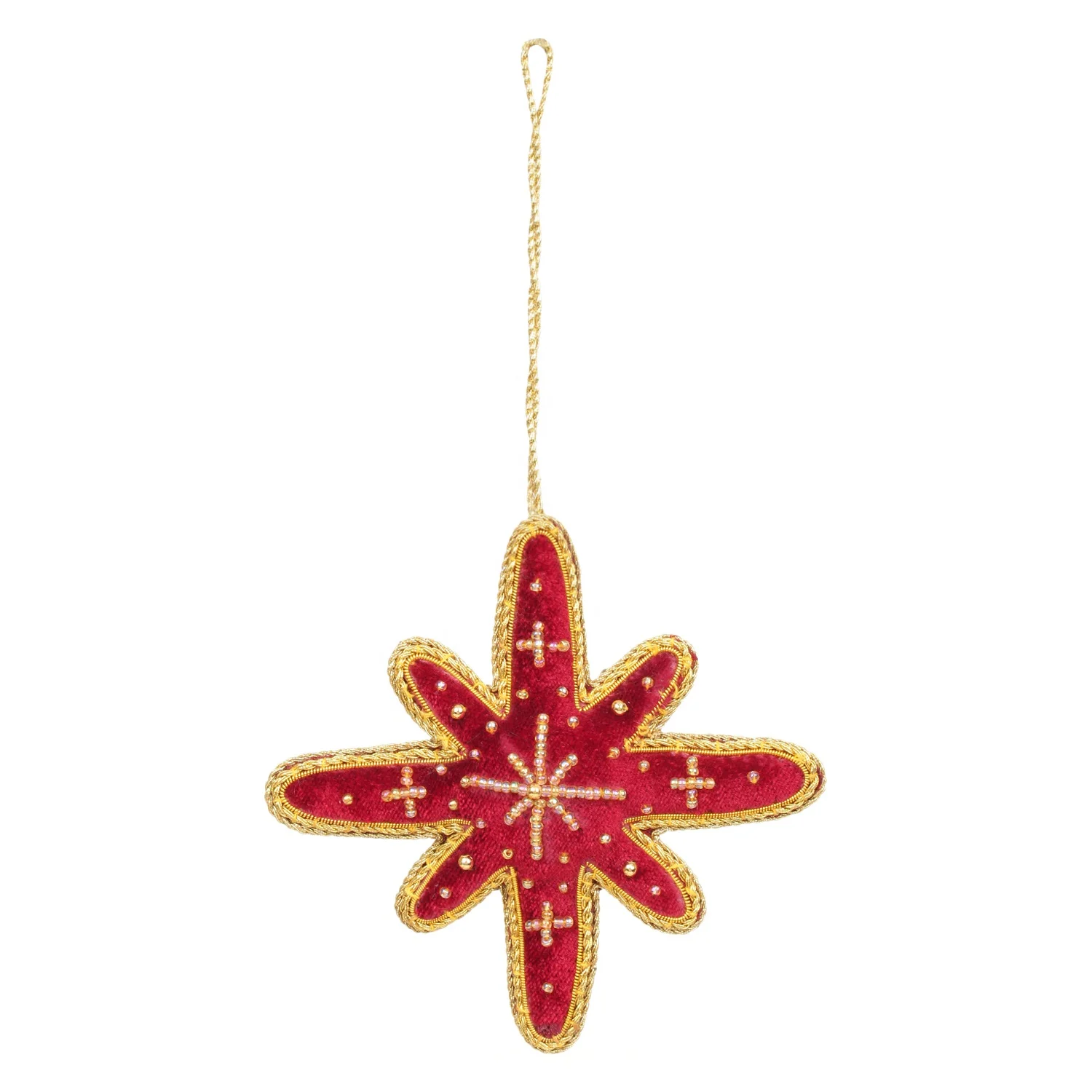 Handmade Handcrafted Embroidered Beaded Velvet satin Christmas Decorations Ornament Santa  Socks   Giraffe Elephant  Customized