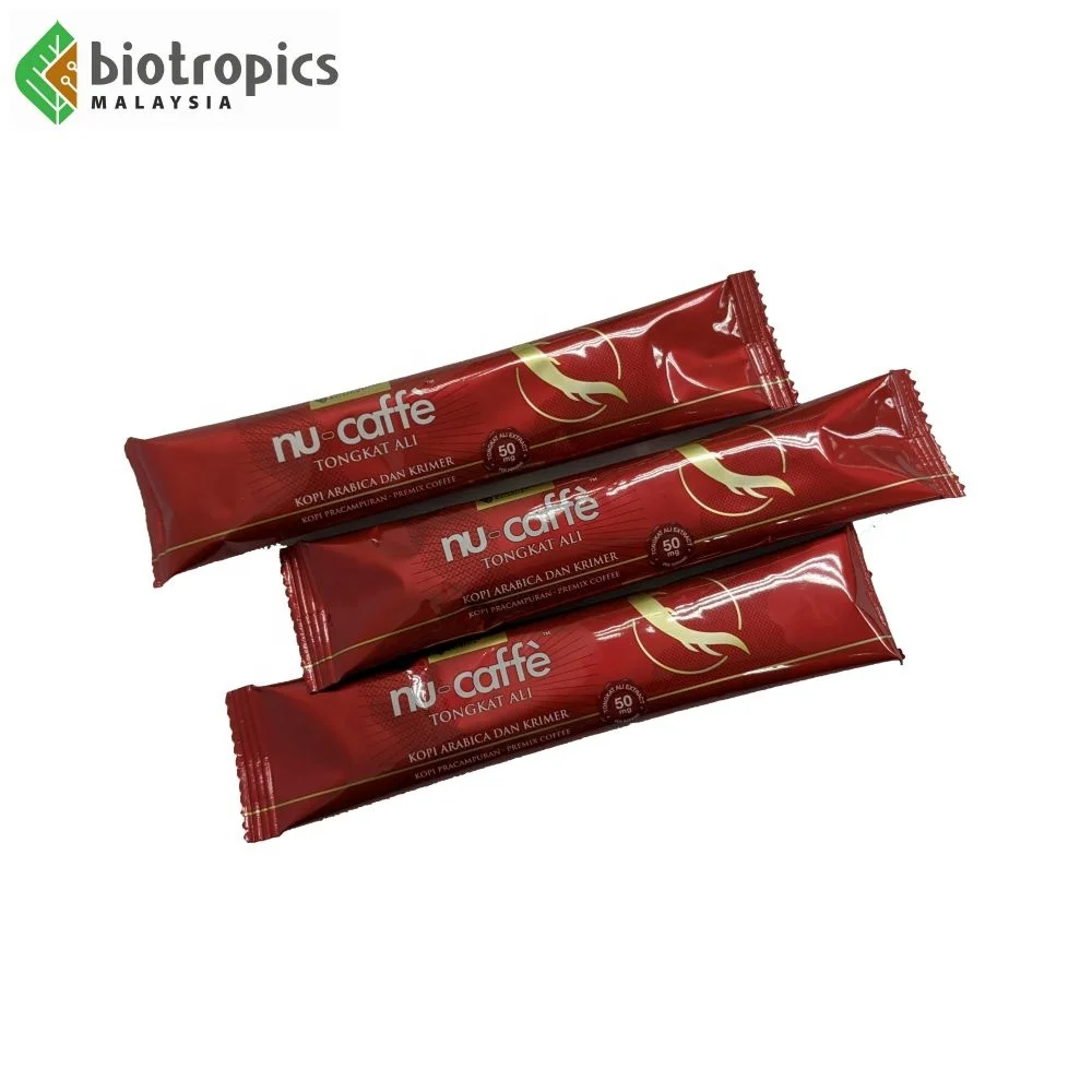 Premium Quality Nu-Caffe 15s Functional Drink Arabica Coffee and Malaysia Tongkat Ali Herbal Extract of  Energy Drinks for sale