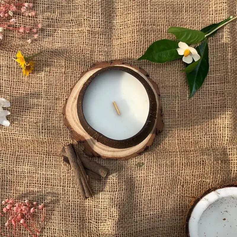 Bulk Scented Candles Eco-friendly Home Decor Wholesale Handmade Vanila Candles From Coconut Green Living Scented Candles