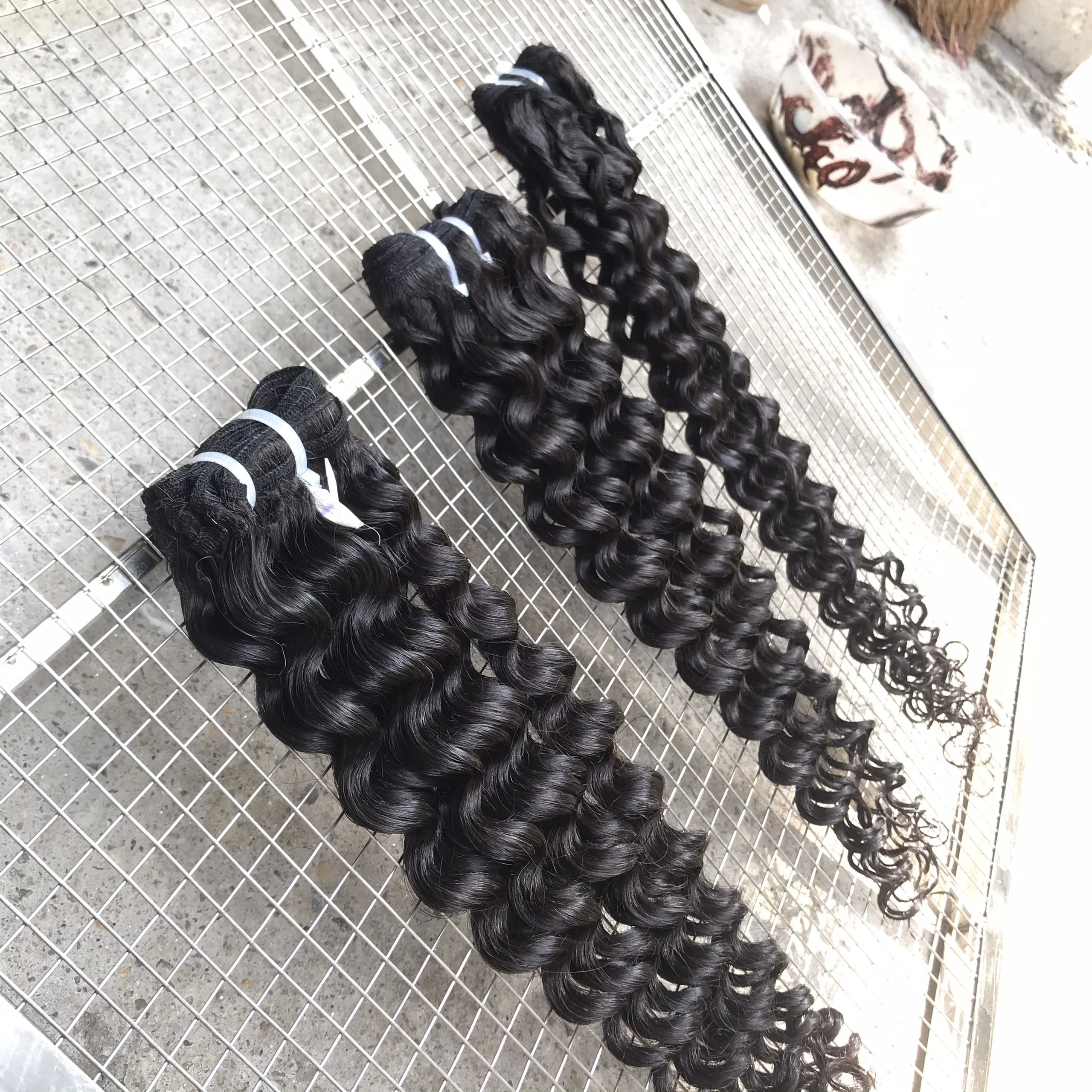  Глубокие кудрявые Оригинальные необработанные бирманские волосы натуральные пряди для наращивания недорогие