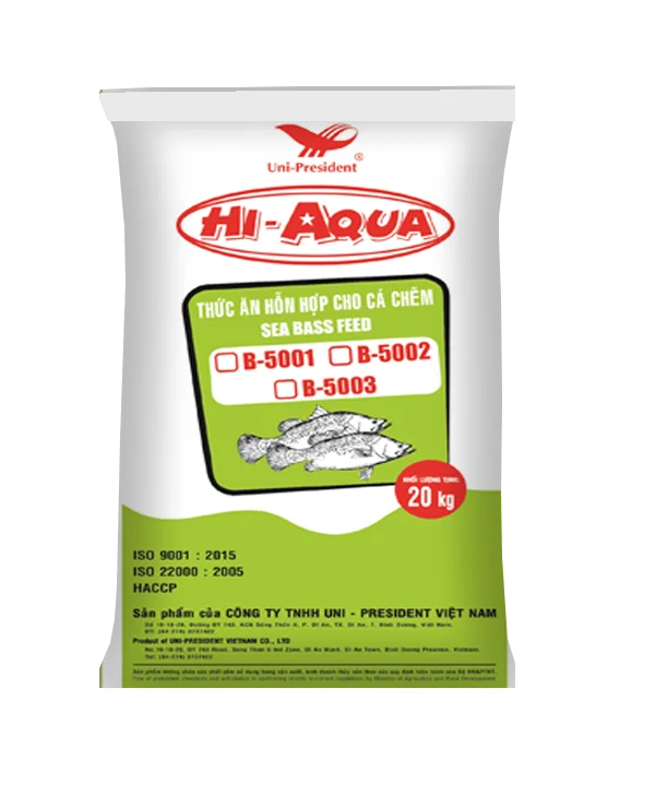 Feed specialized for Seabass fish - HI-AQUA SEABASS FEED - for seabass fish 20kg/bag export from Vietnam good quality