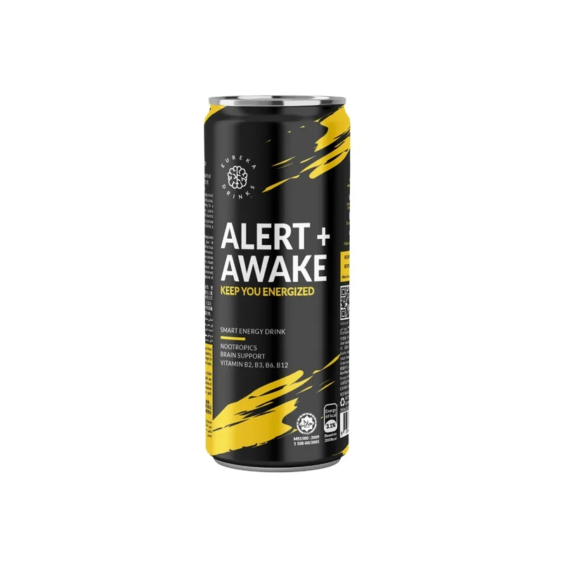 Non Carbonated Halal Nootropic Energy Drink Low Sugar Soft Drink with Caffeine for Sport and Energy