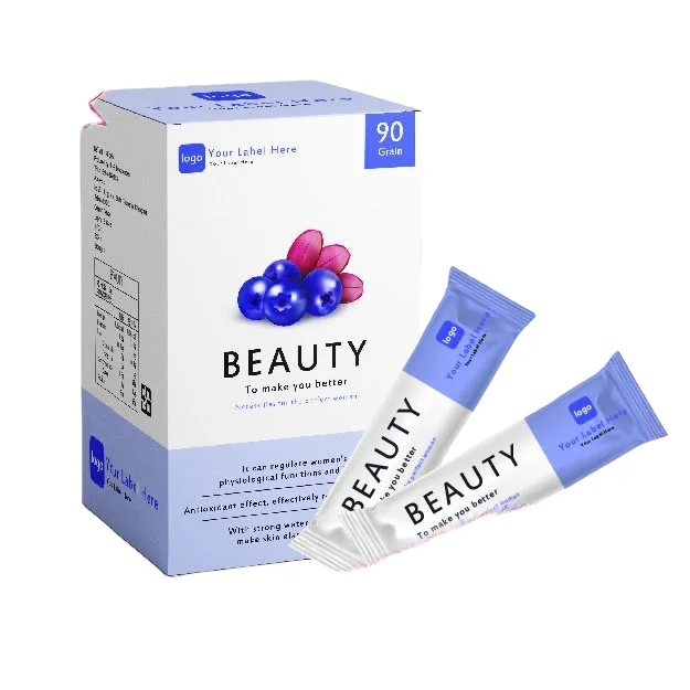 beauty supplement Blueberry Extract Custom Labels OEM ODM glutathione collagen Hyaluronic acid with Collagen powder
