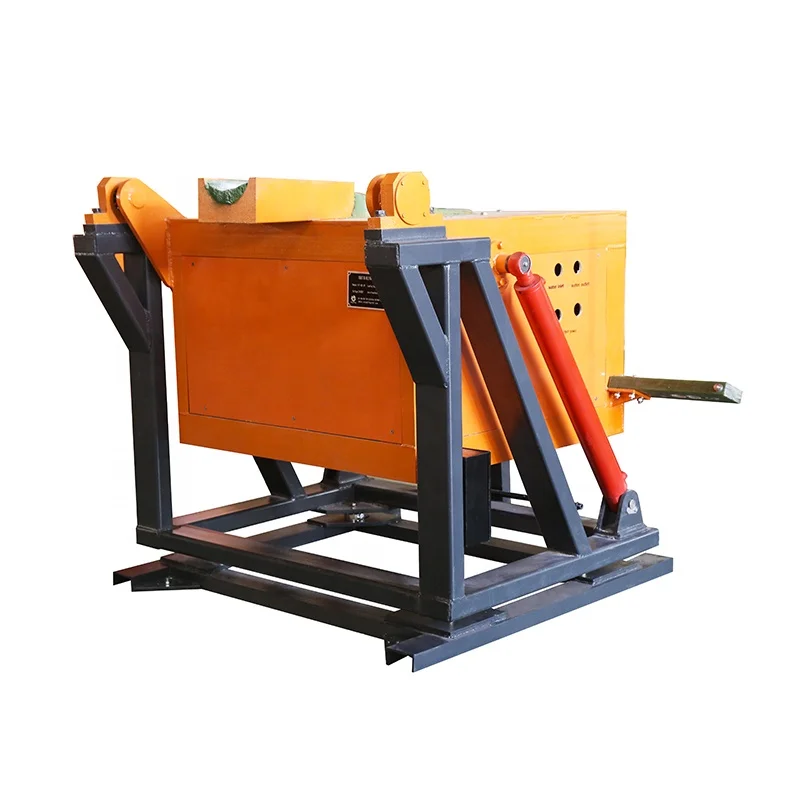 High frequency induction heater casting furnace high temperature furnace graphite crucible copper aluminum smelting furnace500KG