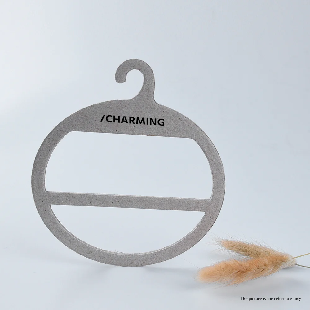 White Square Debossed Logo Swing Tag Price Hangtags Hang Tags for Clothing