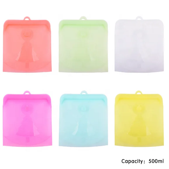 Великолепный многоразовый безопасный силиконовый Пакет для хранения продуктов