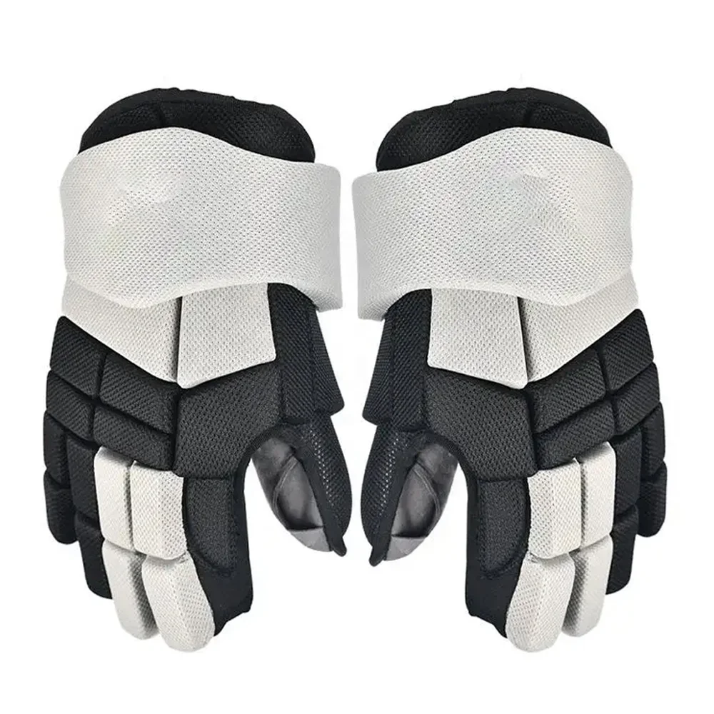 OEM Leather indoor hockey gloves with custom logos street hockey gloves gloves for playing ball hockeys