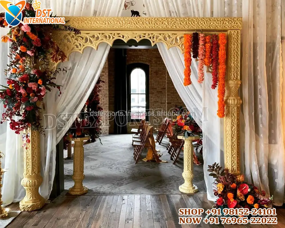 Trending Gold Metal Stands For Welcome Gate Reception Night Metal Stand Welcome Gate Welcome Gate Metal Arches For Wedding