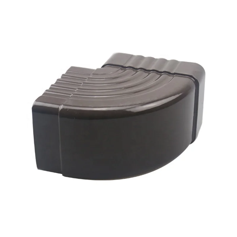 Eaves gutter falling water system aluminum alloy gutter metal roof drainage rain tank 90 degree side bend down pipe fittings