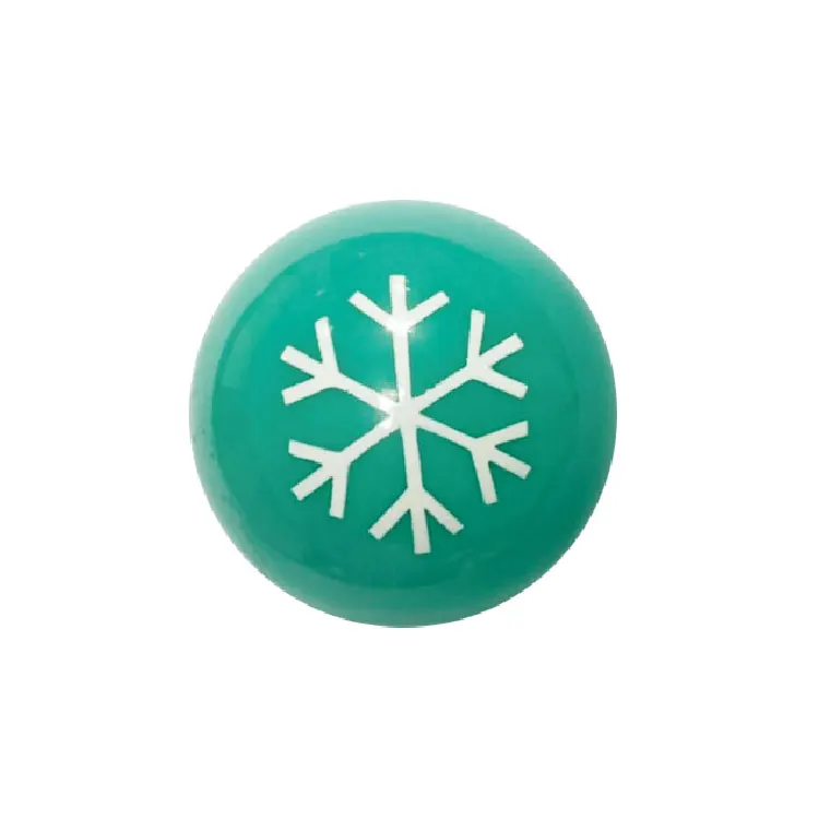 Kaico dog products squeaky green balls soft vinyl toy make custom snowflake