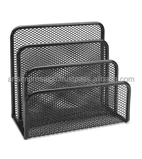 metal black three tier wire Basket for Kitchen Cabinet with custom handle Storage Basket Metal Wire basket With fine quality