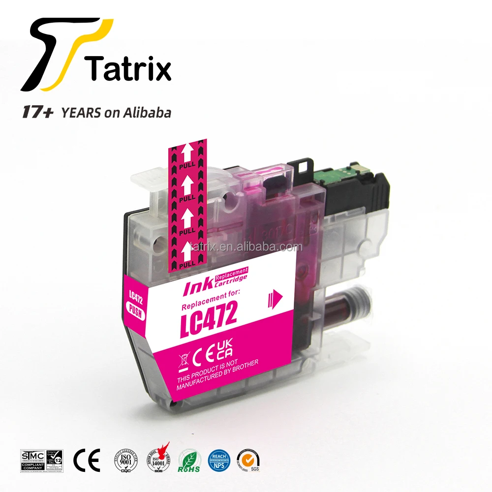 Tatrix LC472XL LC472 Premium Color Compatible Printer Ink Cartridge for Brother MFC-J2340DW MFC-J3540DW MFC-J3940DW