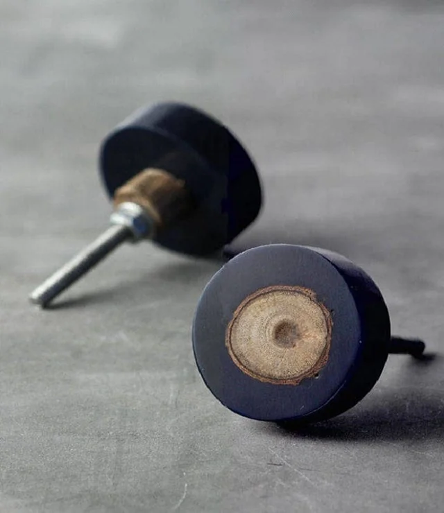 Высококачественная индийская ручная работа, деревянная ручка из смолы, круглая черная ручка для ящика, оконные ручки, оптовый экспорт