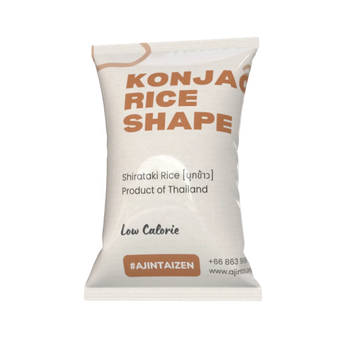 Konjac Rice Shape #AjintaiZen Shirataki Konnyaku Non-GMO Sugar Free low crab Fat free Glunten fee Low Calorie Hi Fiber & Calcium