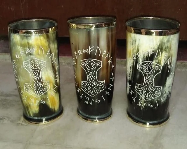  Высококачественное питьевое стекло из рога для посуды и кухонных принадлежностей оптового экспорта.