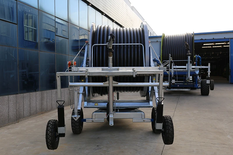 Дорожная система орошения дождевой пистолет 75-300 шланговая катушка с дорожным ирригатором