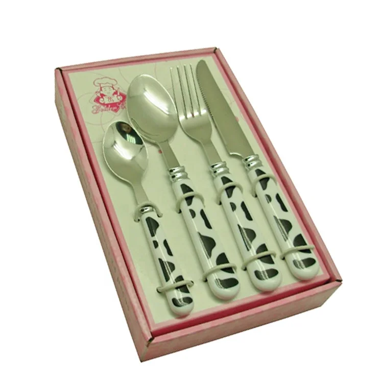 High quality 304SS cutlery spoon, tea spoon, knife, fork, butter knife with ODM/OEM design handle for party, promotion