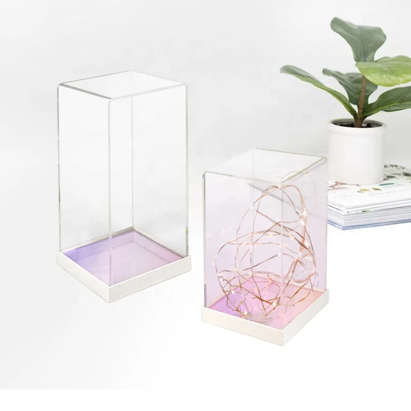 Box For Collections Rainbow Color Base Display Box