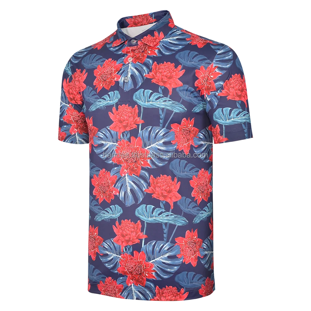  Рубашка поло надежного качества с индивидуальным дизайном мужская рубашка Поло для гольфа из спандекса сублимационным принтом