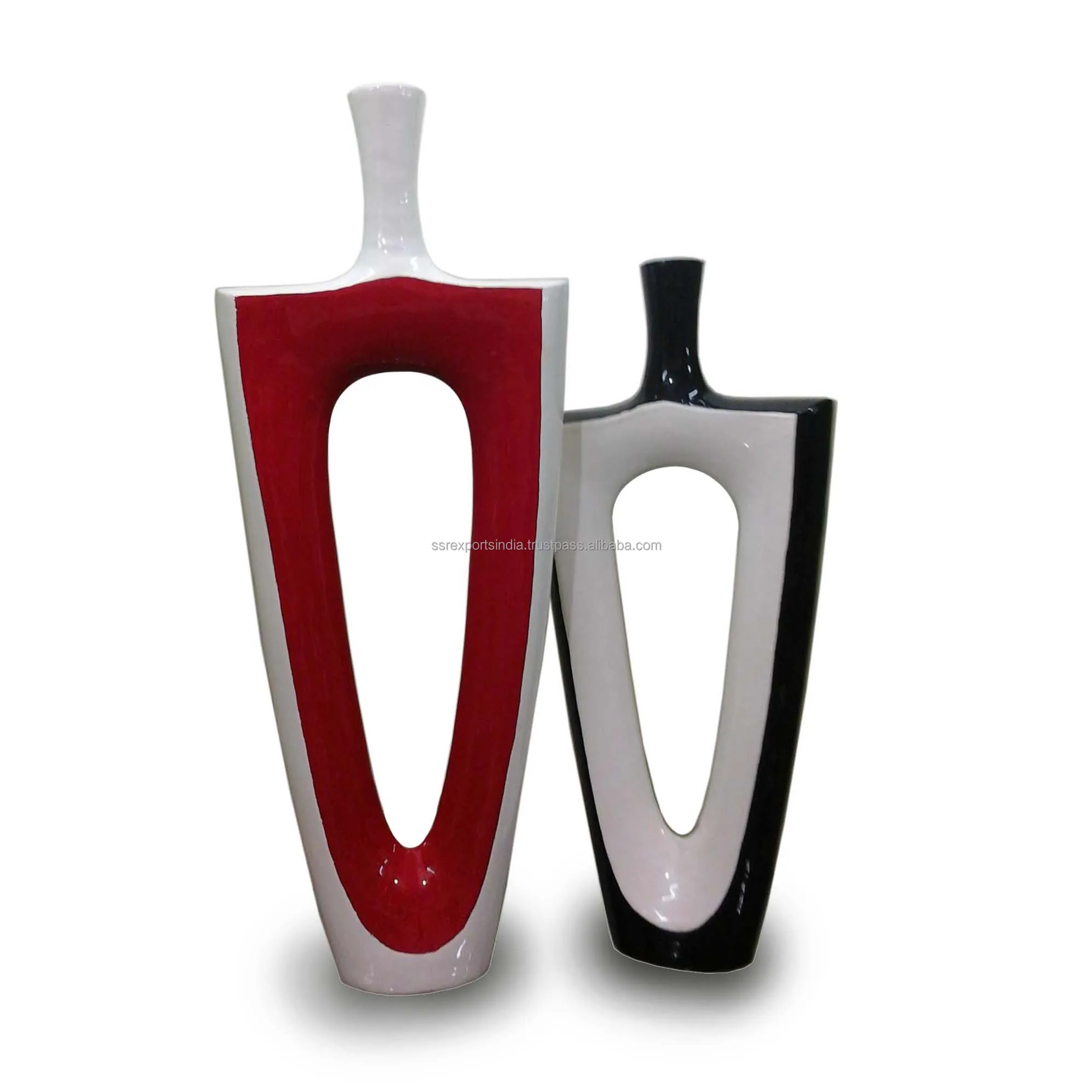 Modern Luxury Centerpieces Handcrafted Aluminum Vase Urn Antique Metal Decorative Tall Trumpet Vases For Nordic Floor Decoration