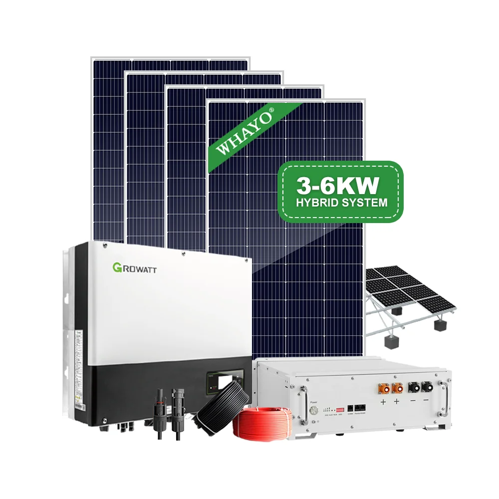 Growatt 3kva 5kva 6kva 8kva 10kva Hybrid 230v Solar Energy Generator 5kw 10kw Solar Power System Home