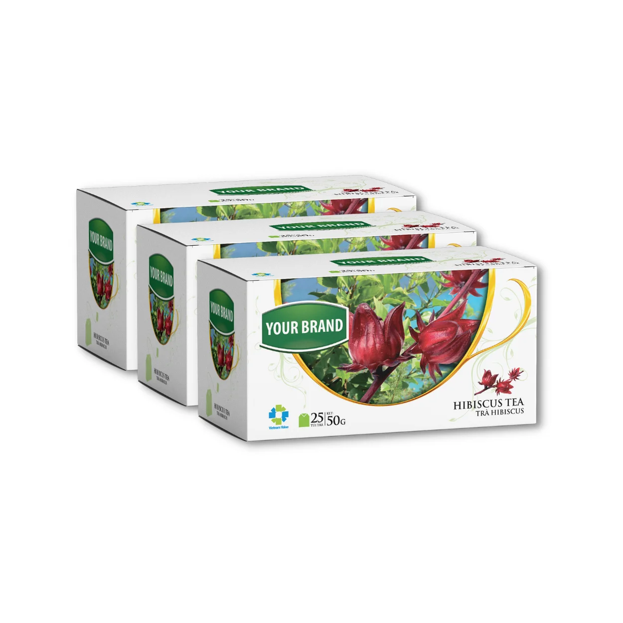 Bulk Wholesale Hibiscus Black Tea Bag Custom Design Tea Filter Bag Double Chamber Bag Tea Supplier