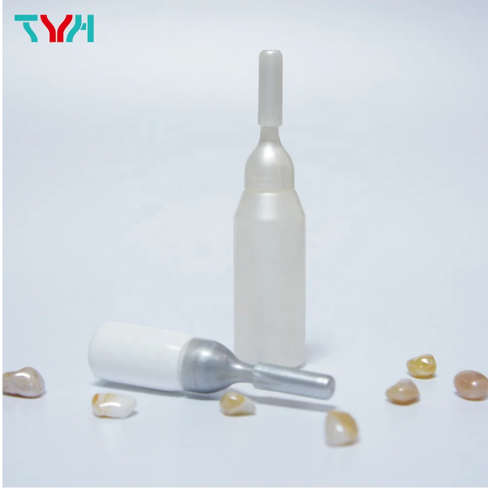 10ml LDPE Round Soft Plastic Dropper Serum Bottles | Squeezed Ampoules with PP Screw On Nozzle Cap for Beauty Care (HN Series)