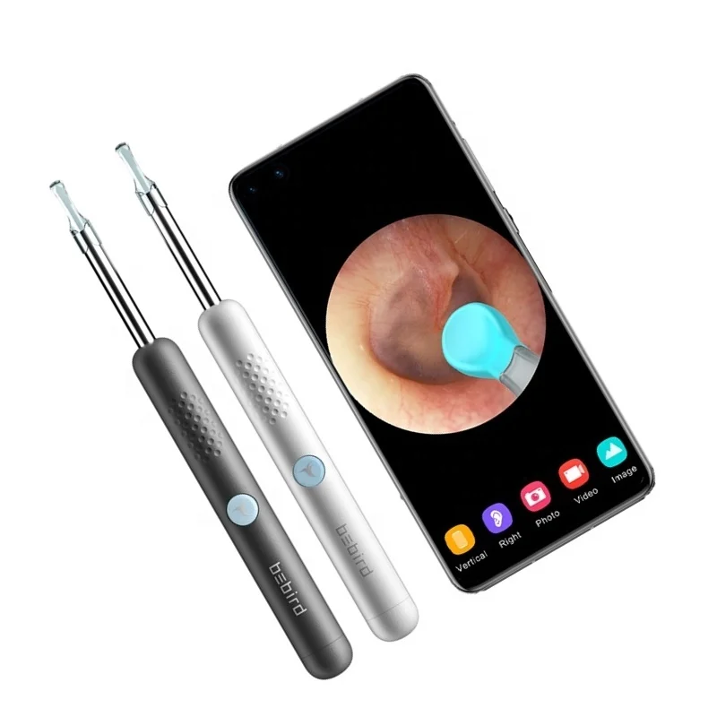 Bebird original factory New Model R1 smart camera earpick set ear cleaner white and black appearance  for adults and children