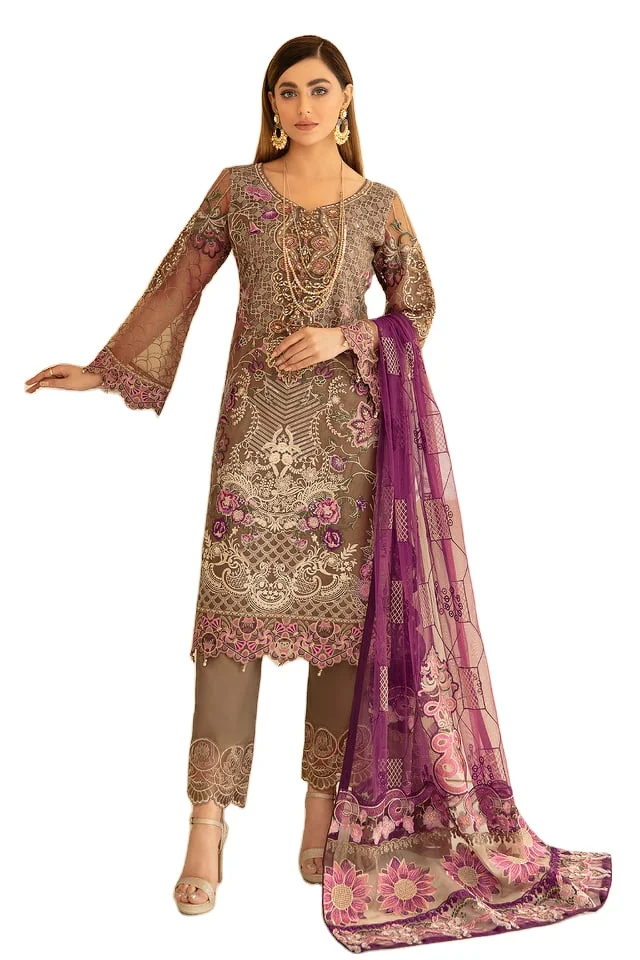 Premium Quality 2022 Latest  Wholesale pakistani embroidered wedding wears customized color size best stitching quality