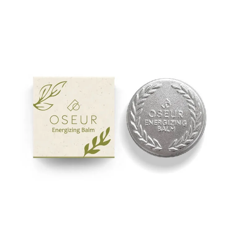 Oseur Energizing Balm 15g Essential Oil Balm Tin Can Lavender Bergamot Cool Mint Cream