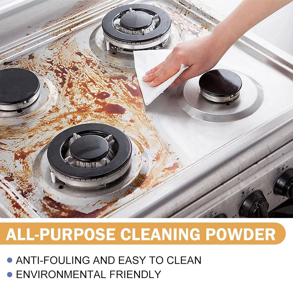 200g Stainless Steel Kitchenware Clean Kitchen Detergent Utensils Thailand Foaming Powder Toilet Cleaners Eco Friendly