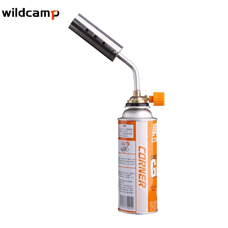 Wildcamp Butane Torch Portable Adjustable Gas Blow Torch Manual Ignition Welding Gun for Outdoors Barbecue
