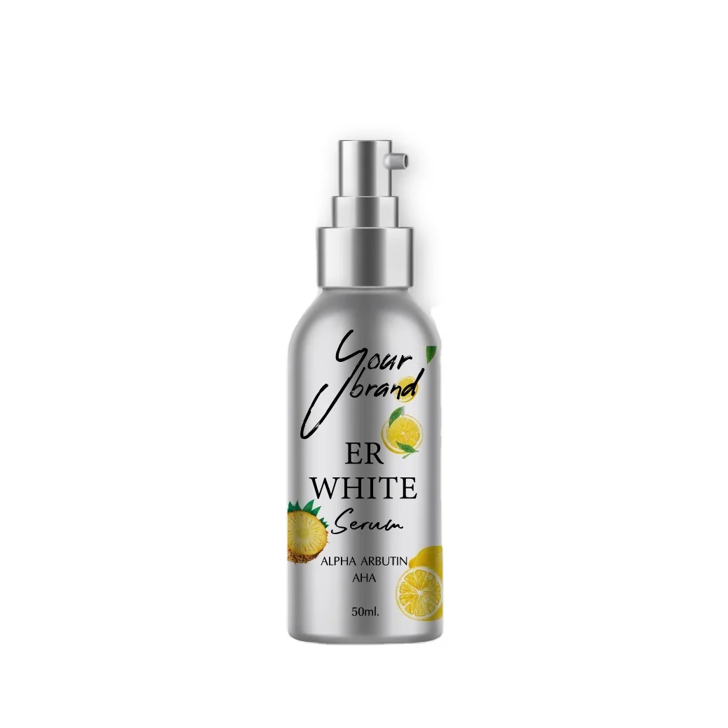 Private Label OEM ODM ER White Fruit Dosage Serum Body Serum Vitamin C Whitening and Brightening AHA Booster Nourishing Glowing