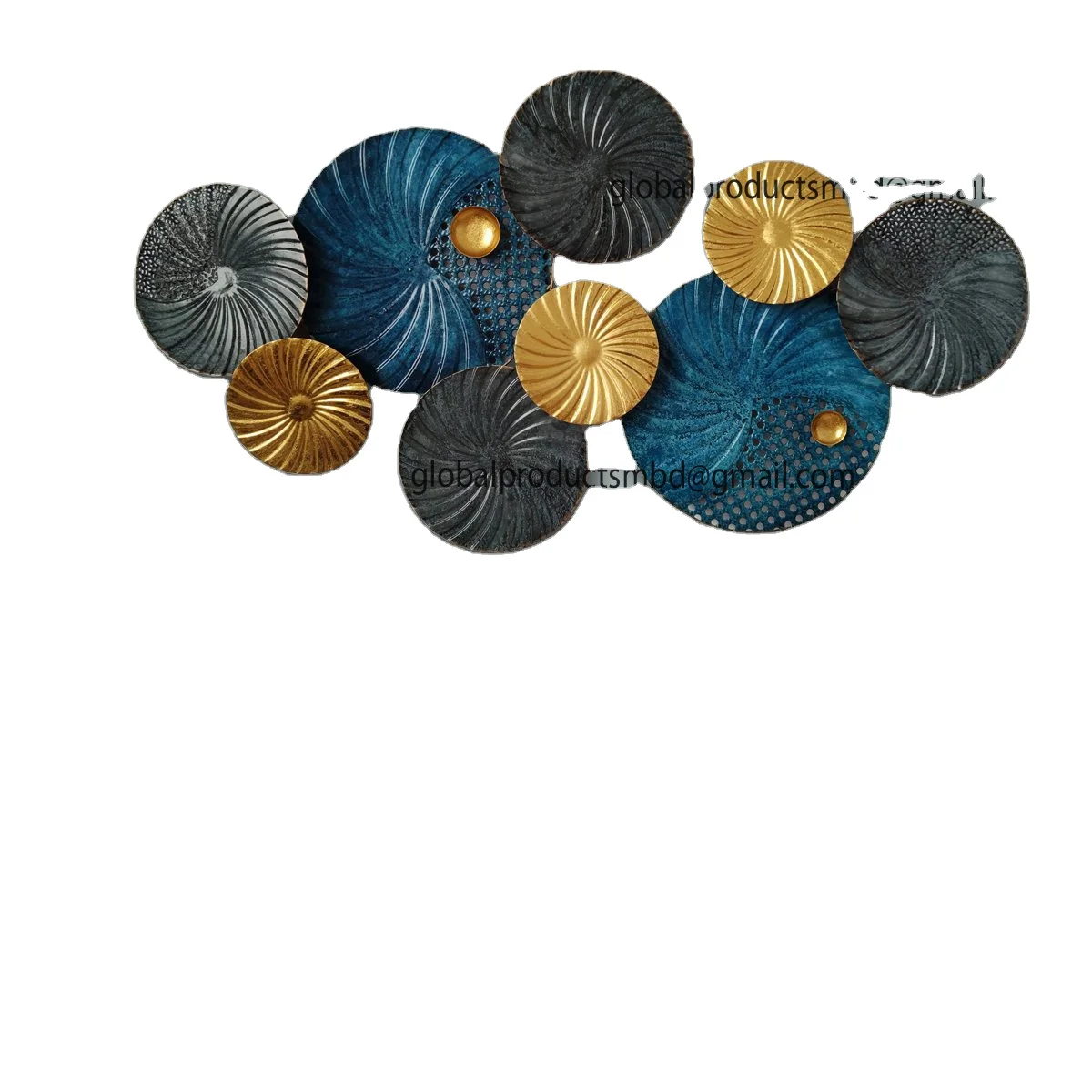 home decorative craters of the moon metal wall art panel unique gold hanging arts crafts for living room interior bed back